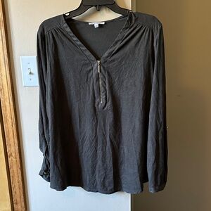 Notations Charcoal Gray Women's Blouse